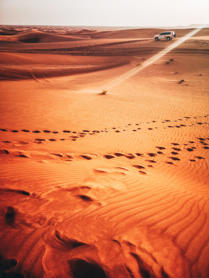Phonéographie de paysage désert de dubai